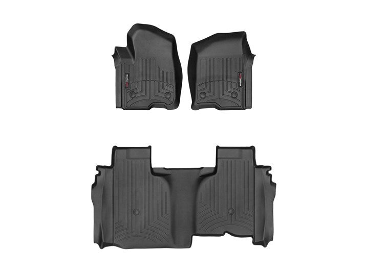 WeatherTech Front / 2nd Row Floor Liner - Black - GM Fullsize Truck 2019-24