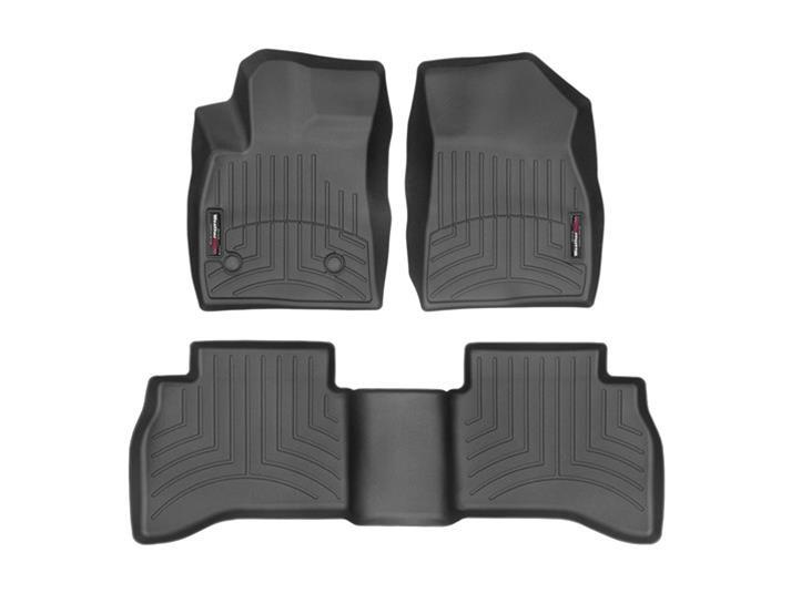 WeatherTech Front / 2nd Row Floor Liner - Black - GM Compact Truck 2021-23