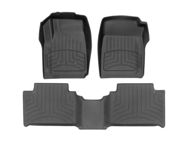 WeatherTech HP Front / 2nd Row Floor Liner - Black - GM Fullsize Truck 2015-22
