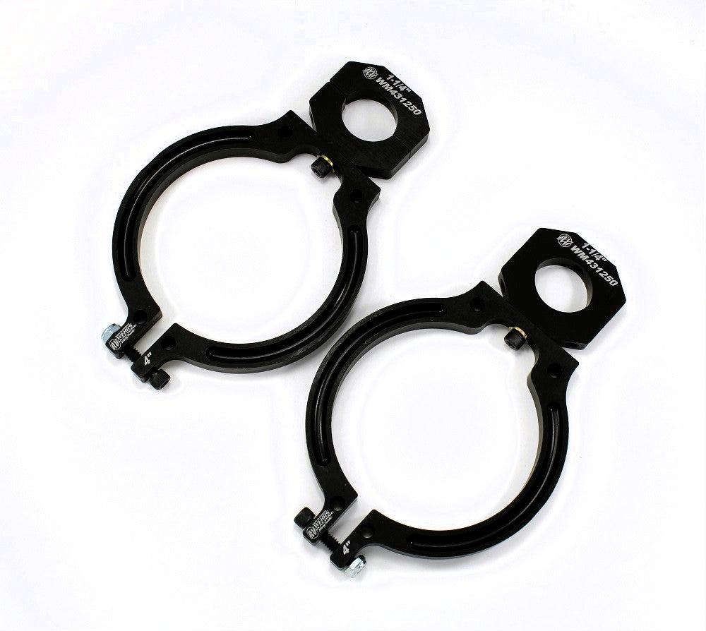 Wehrs Machine Nitrous Bottle Mount - 4 in ID - 1-1/4 in Tube Mount - Black
