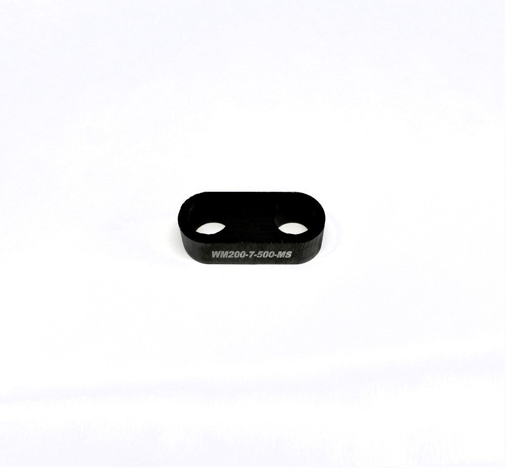 Wehrs Machine Bolt-On Shock Mount Spacer - 1/2 in Thick - Black Oxide