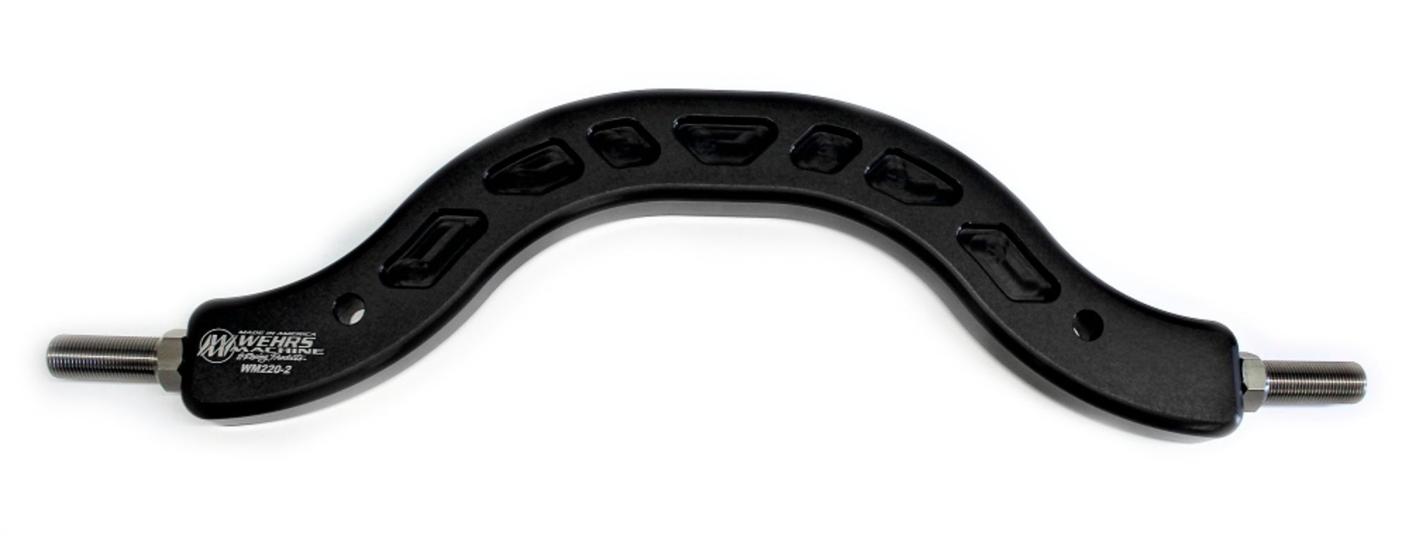 Wehrs Machine Drop Center Over The Top Panhard Bar - Adjustable - 17.5 in Long - Black