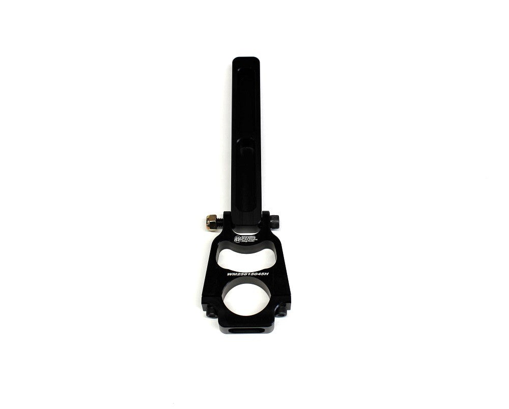 Wehrs Machine Clamp-On Hood Pin Bracket - 1.5 in Tube - 0.5 in OD - 9.5 in Tall - Black