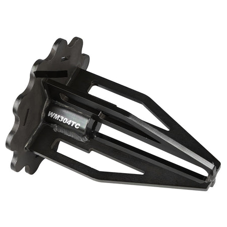 Wehrs Machine Tall Rear Spring Cup - Left Side - Upper - Bolt-On - 6 in Tall - Black - 5 in OD Spring