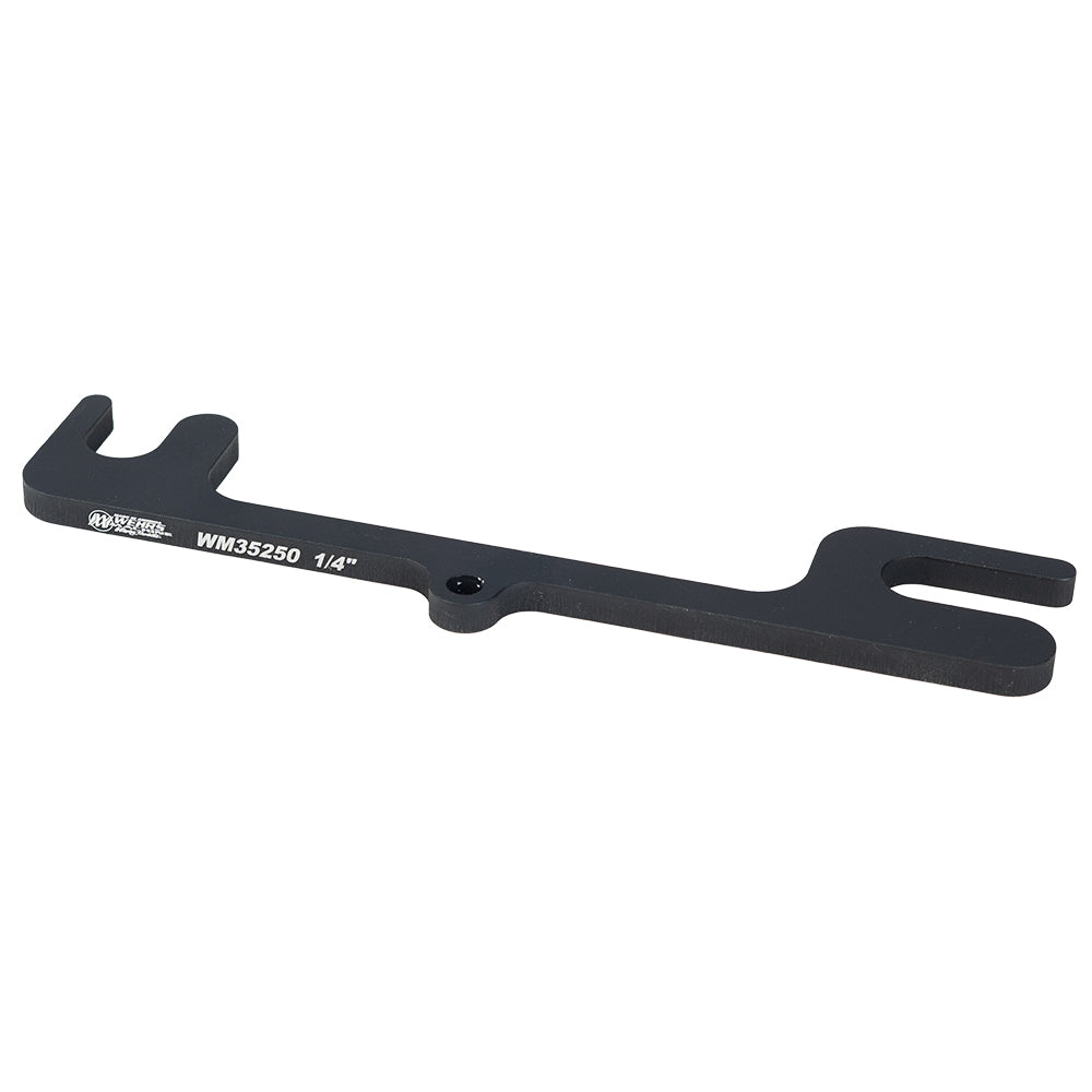 Wehrs Machine Upper Control Arm Shim - 6 in Center Spacing - 1/4 in - Black