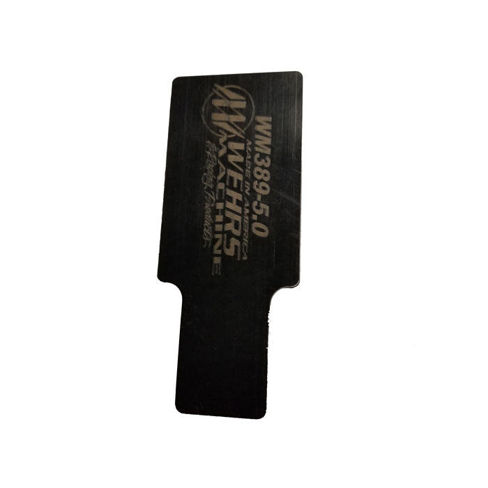Wehrs Machine Tech Slot Spoiler Template Insert - 6.5 in Spoilers - Black