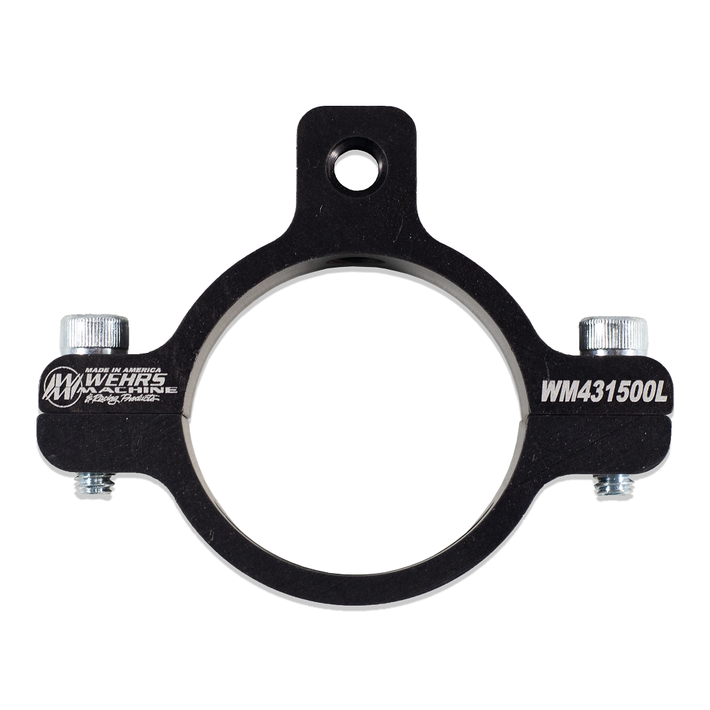 Wehrs Machine Clamp-On Roll Bar Accessory Clamp - Single 1/4-20 in Hole - Black - 1-1/2 in OD Tube