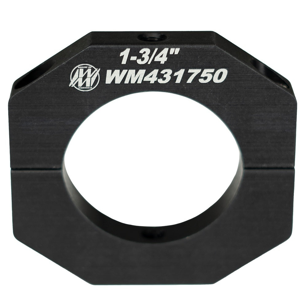 Wehrs Machine Clamp-On Roll Bar Accessory Clamp - Dual 1/4-20 in Holes - Black - 1-3/4 in OD Tube