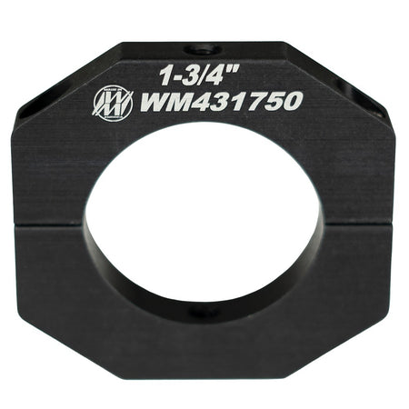 Wehrs Machine Clamp-On Roll Bar Accessory Clamp - Dual 1/4-20 in Holes - Black - 1-3/4 in OD Tube