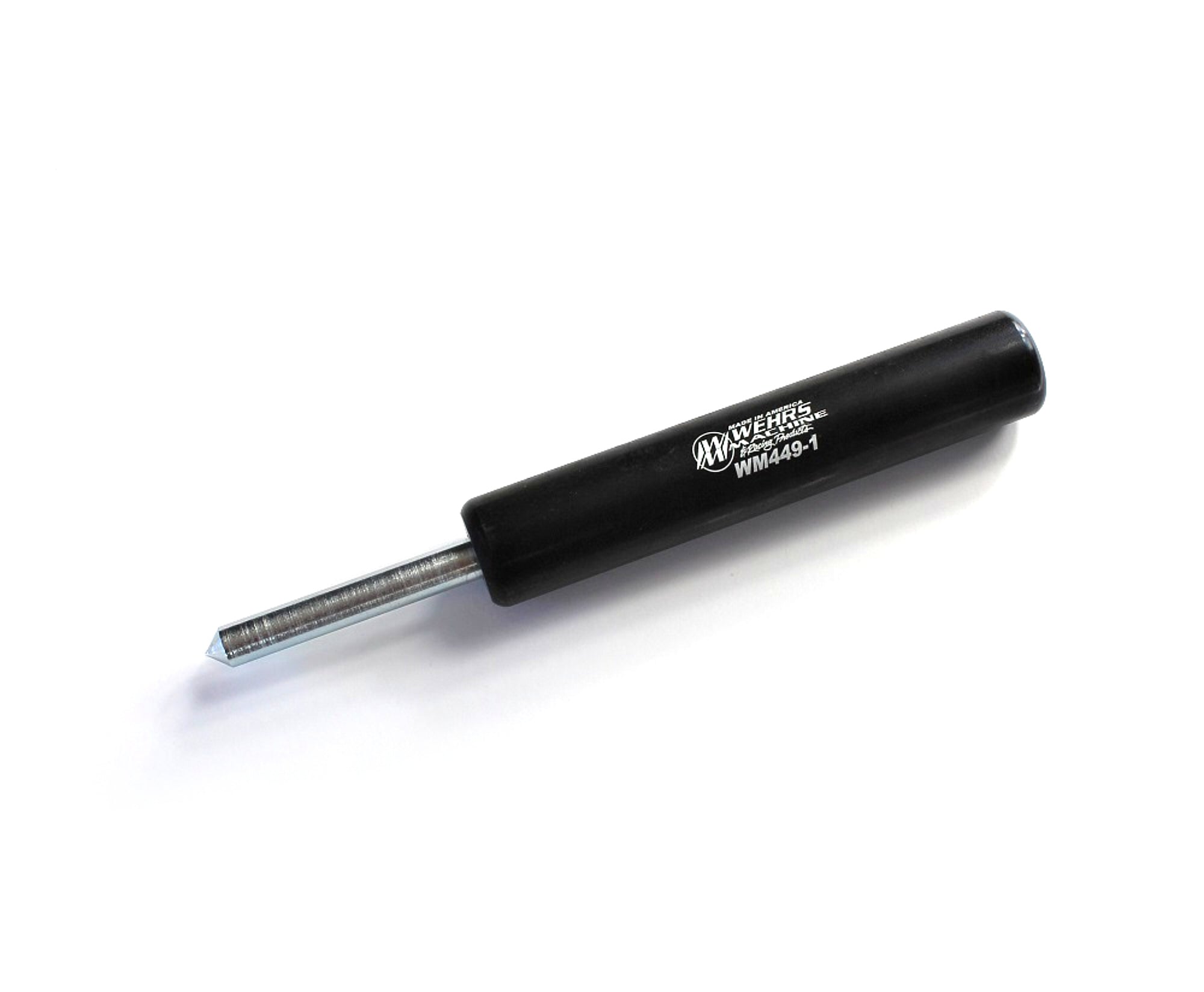 Wehrs Machine Spindle Checker - 5-1/4-8 in Spindle - 1/2-20 in Thread - Black Zinc