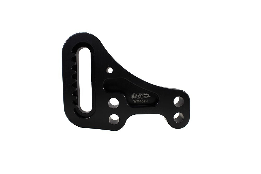 Wehrs Machine Left Rear Trailing Arm Bracket - Bolt-On - Adjustable - Black