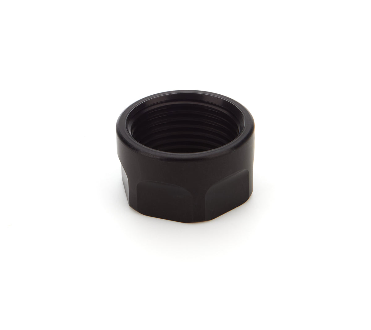 Wehrs Machine Aluminum Jam Nut - 1-1/8-12 in Right Hand Thread - Black (Set of 4)