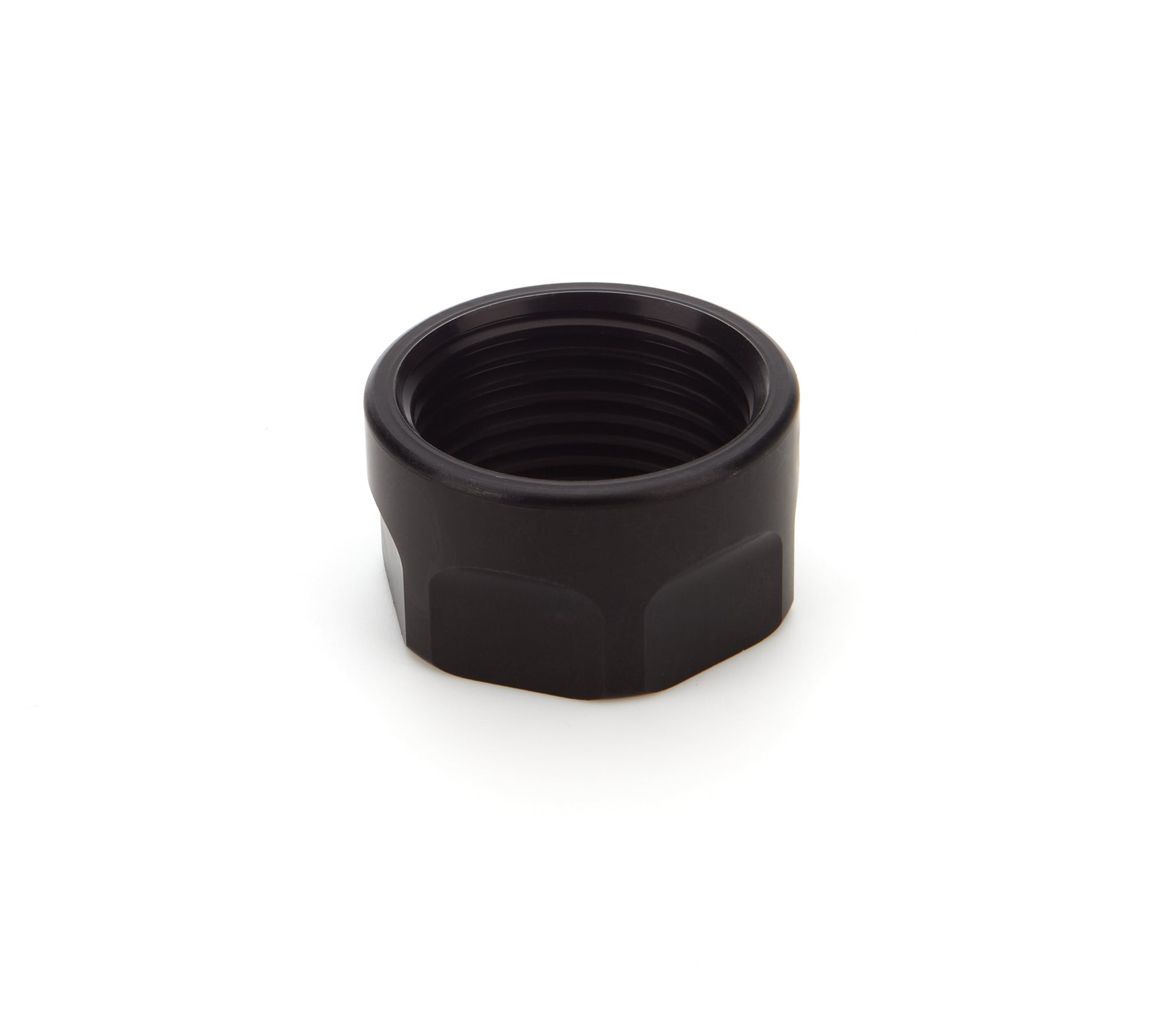Wehrs Machine Aluminum Jam Nut - 1-1/8-12 in Right Hand Thread - Black (Set of 4)