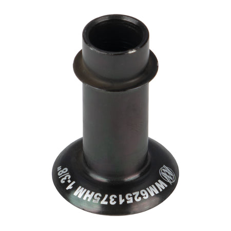 Wehrs Machine 5/8 to 1/2 in Bore High Misalignment Rod End Bushing - 1.375 in Long - Black Oxide