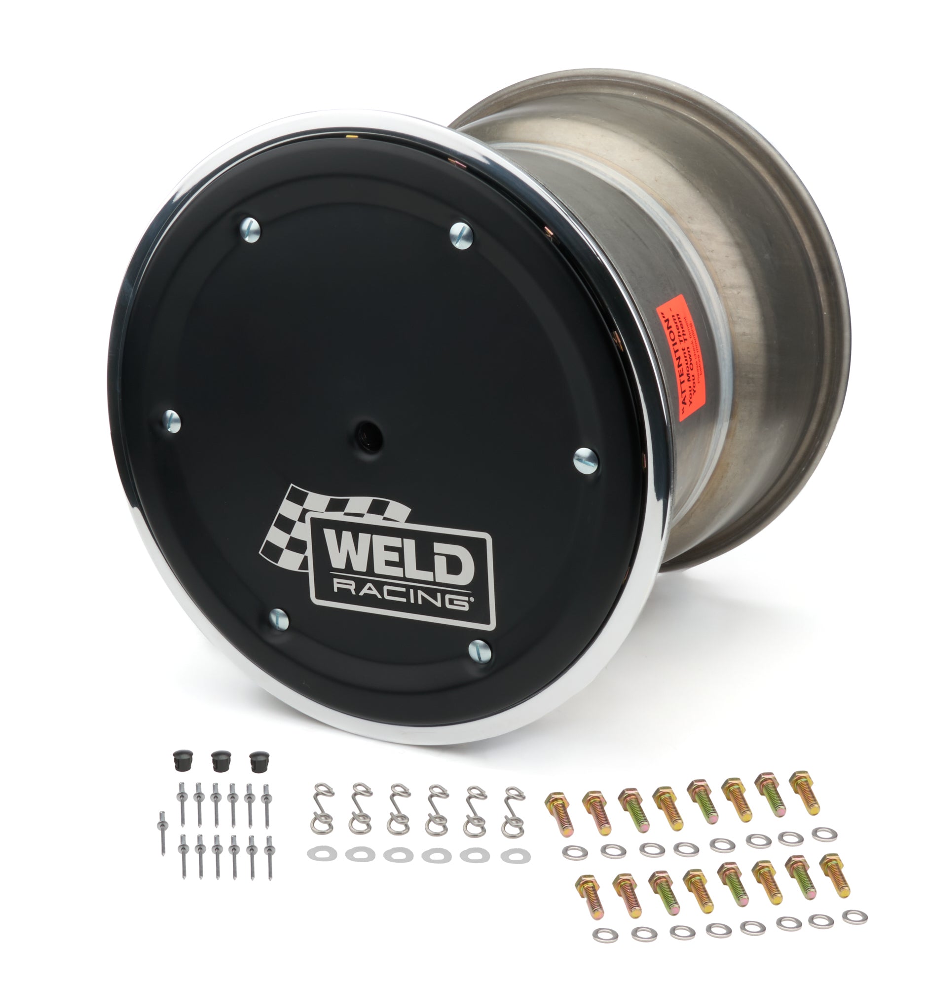 Weld Racing Wide 5 XL Aluminum Beadlock Wheel w/ Cover- 15 x 14 in - 6.000 in Backspace - Wide 5 Bolt Pattern - Polished