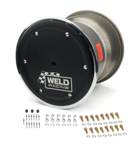 Weld Racing Wide 5 XL Aluminum Beadlock Wheel w/ Cover- 15 x 14 in - 6.000 in Backspace - Wide 5 Bolt Pattern - Polished