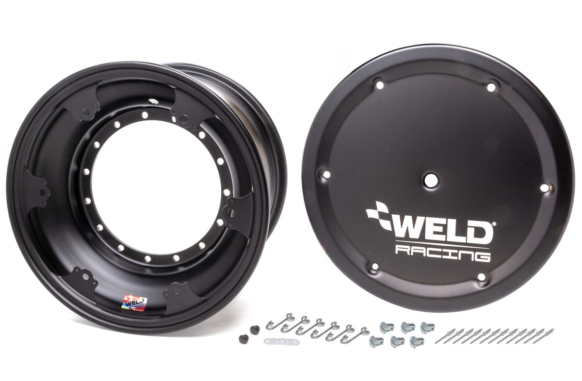 Weld Racing Direct Mount Aluminum Wheel w/ Cover - 15 x 8 in - 5.000 in Backspace - 5 x 9.75 in Bolt Pattern - Black