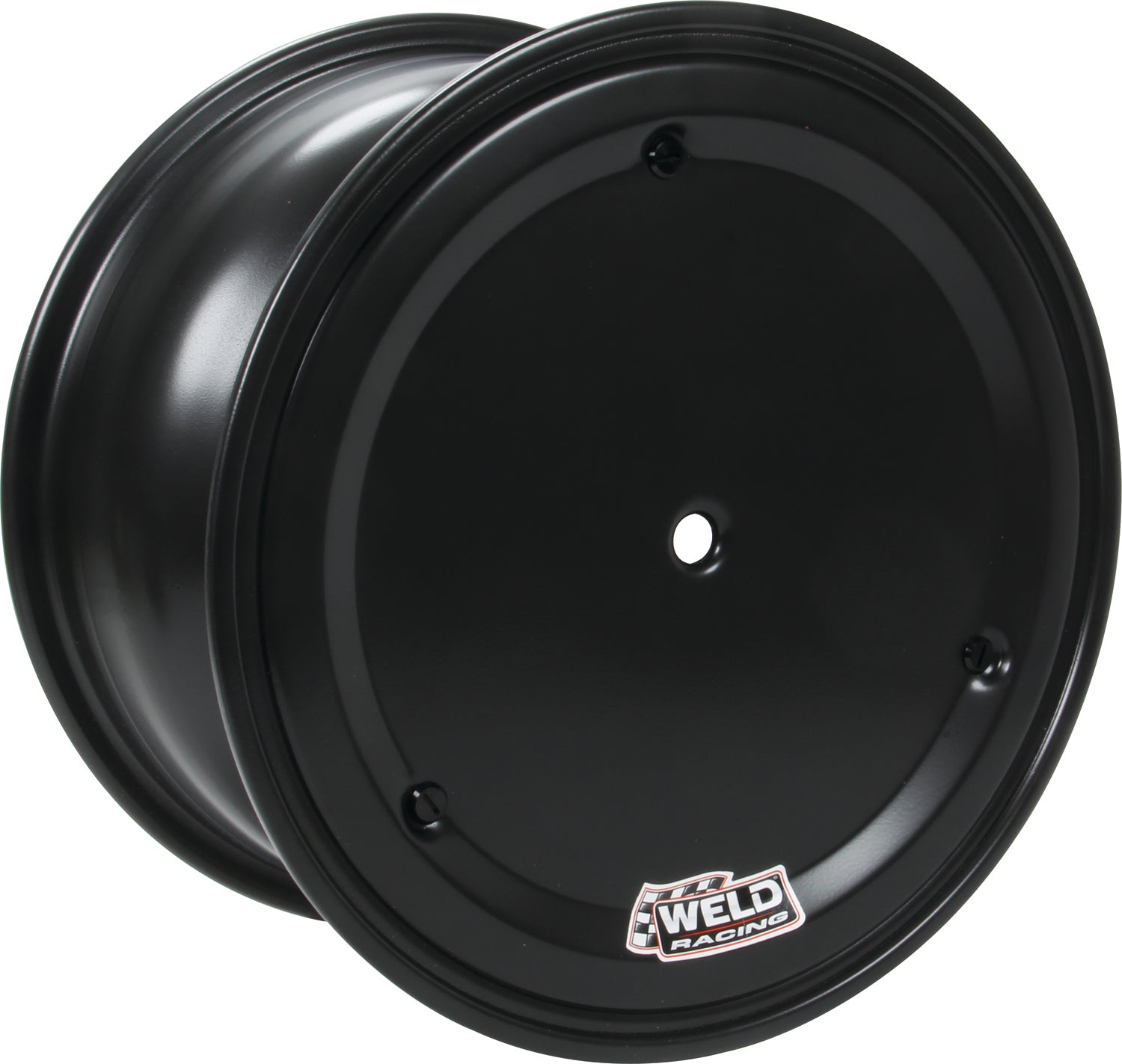 Weld Racing Aluminum Sprint Car Direct Mount Beadlock Wheel w/ Cover - 15 x 8 in - 5 in Backspace - 5 x 9.75 in Bolt Pattern - Black