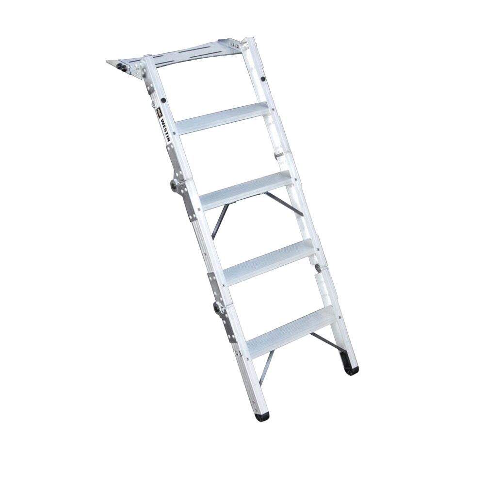 Westin Truck-Pal Tailgate Ladder - 38 in Extended Length - Brushed Aluminum