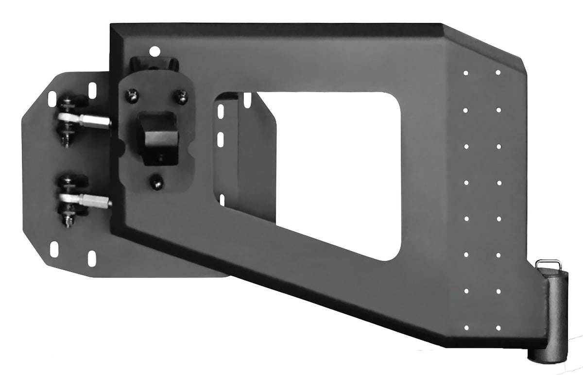 Westin WJ2 Tailgate Mount Spare Tire Carrier Mount - Black Textured - Jeep Wrangler JL 2018-24