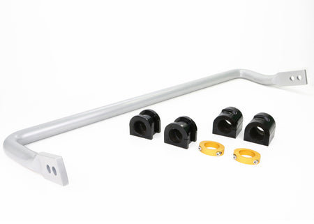 Whiteline Performance Heavy Duty 2 Point Adjustable Rear Sway Bar - 27 mm Diameter - Silver - Mazda 3 2007-13