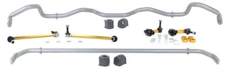 Whiteline Performance 2 / 3 Point Adjustable Front / Rear Sway Bar Kit - 24 mm Front / 22 mm Rear - Silver - Subaru WRX 2022-24