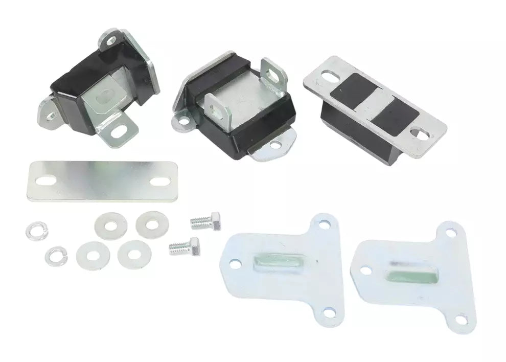 Whiteline Performance Motor & Transmission Mount Kit - Zinc Oxide / Black - Chevy Corvette 1963-82