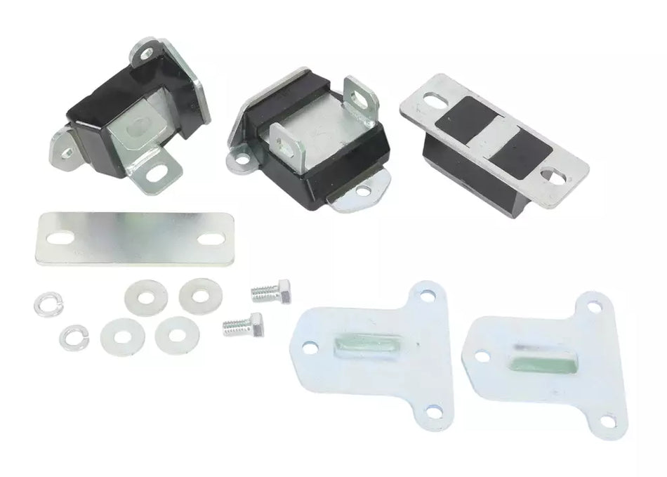 Whiteline Performance Motor & Transmission Mount Kit - Zinc Oxide / Black - Chevy Corvette 1963-82