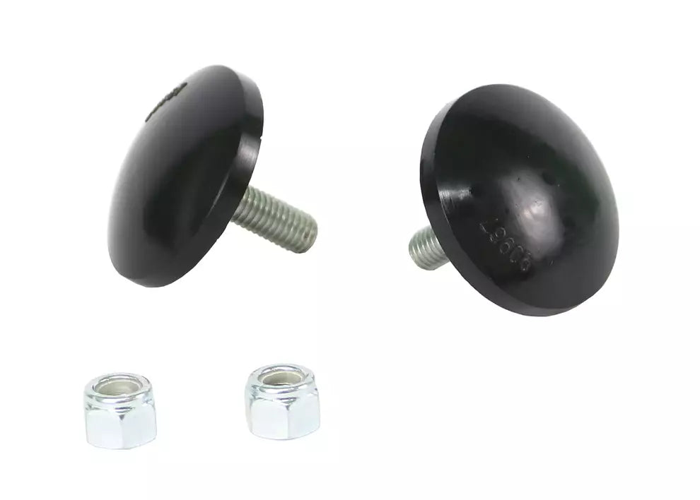 Whiteline Performance Front Bump Stop - 0.5 in Tall - 2 in OD - (Pair)