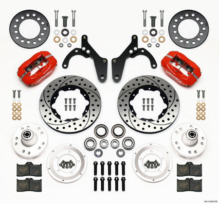 Wilwood Dynalite Pro Series 4 Piston Front Brake Kit - GM B-Body / Corvette 1959-64