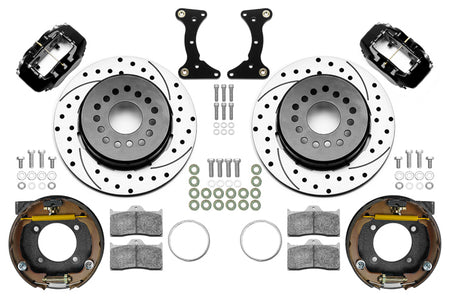 Wilwood Forged Dynalite 4 Piston Rear Brake Kit - Black - GM G-Body 1978-88 140-17121-D