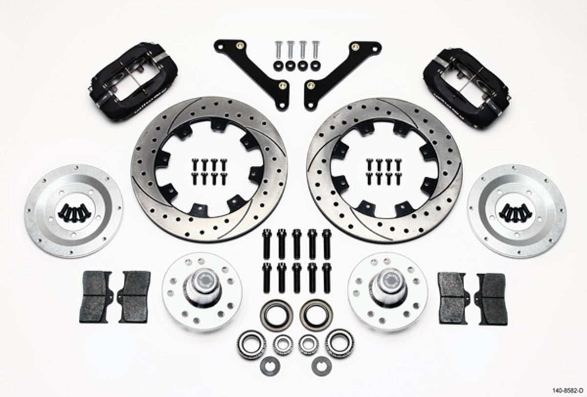 Wilwood Dynalite Big Brake 4 Piston Front Brake Kit - GM A-Body / F-Body / X-Body 1970-78