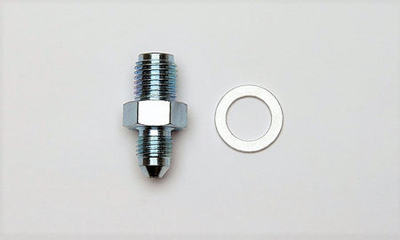 Wilwood Straight 3 AN Male to 7/16-20 in Male Crush Washer Seal Steel Fitting