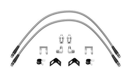 Wilwood Flexline Brake Hose Kit - 25 in - 3 AN Hose - 3 AN Straight Inlet