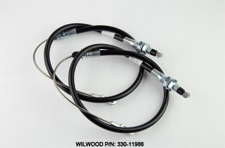 Wilwood Parking Brake Cable Kit - Plastic Housing - Black - GM B-Body 1958-64