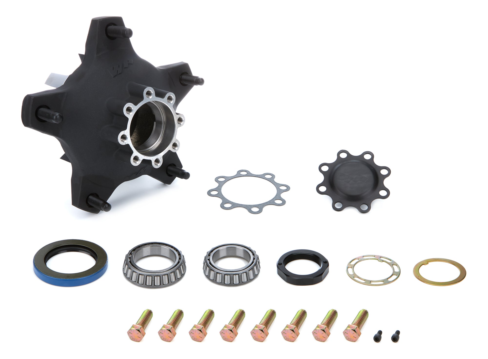 Winters Front Wide 5 Front Hub - Wide 5 - Bearings / Seal / Wheel Studs Included - Black Thermal Coated