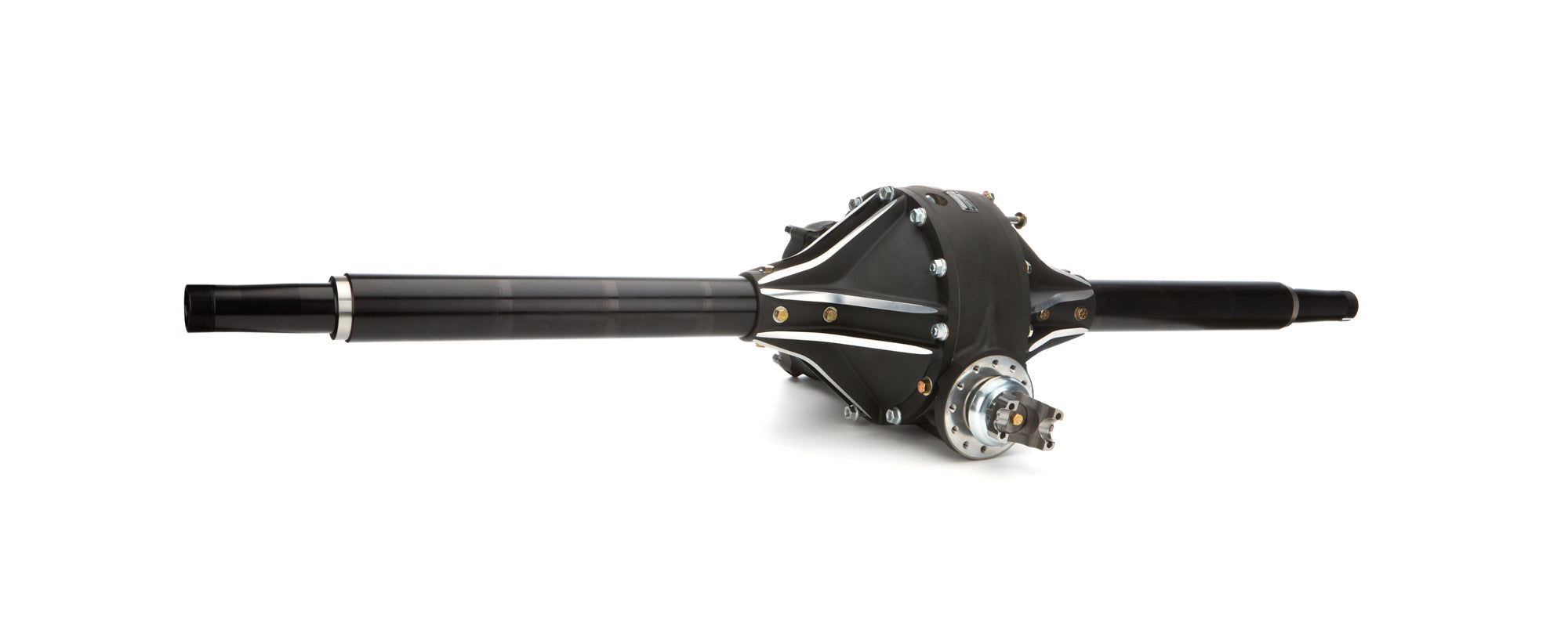 Winters Wide 5 Quick Change Rear Axle Assembly - 10 in Ring Gear - 4.12 Ratio - 69.625 in Wide - Centered - Aluminum Center - Longhorn Late Model