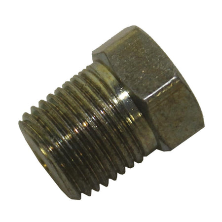 Falcon Transmission Straight 1/8 in NPT Male to 1/4-28 in Female Steel Fitting - Cadmium Plated