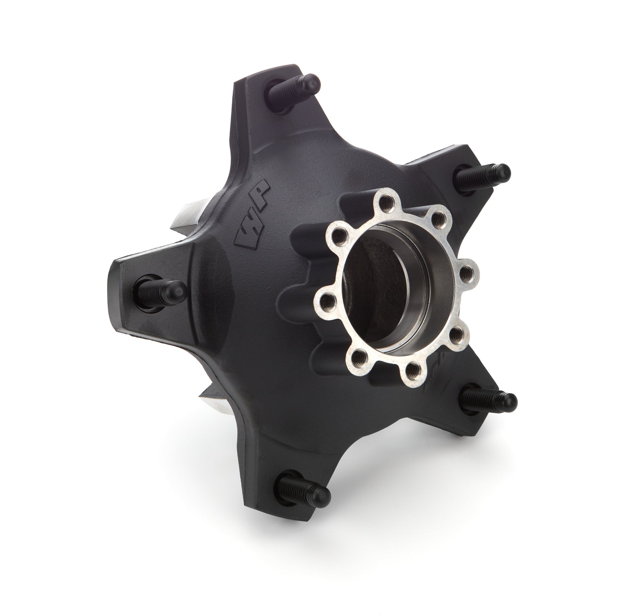 Winters Permanent Mold Wide 5 Front / Rear Hub - 8-Bolt Flange - Black Thermal Coated