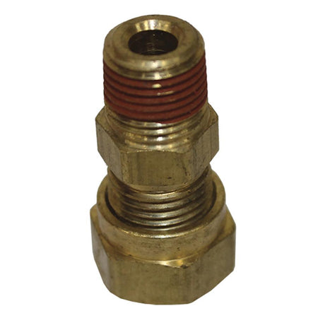 Falcon Transmission Straight 1/8 in NPT Male to 7/16-20 in Compression Fitting to 10 mm x 1.0 Female Brass Fitting