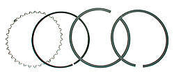 Wiseco GF Style Single Piston Ring Set - 4.042 - 4.042" Bore - 0.047" - 0.047" 3.0mm Thickness - Single Piston