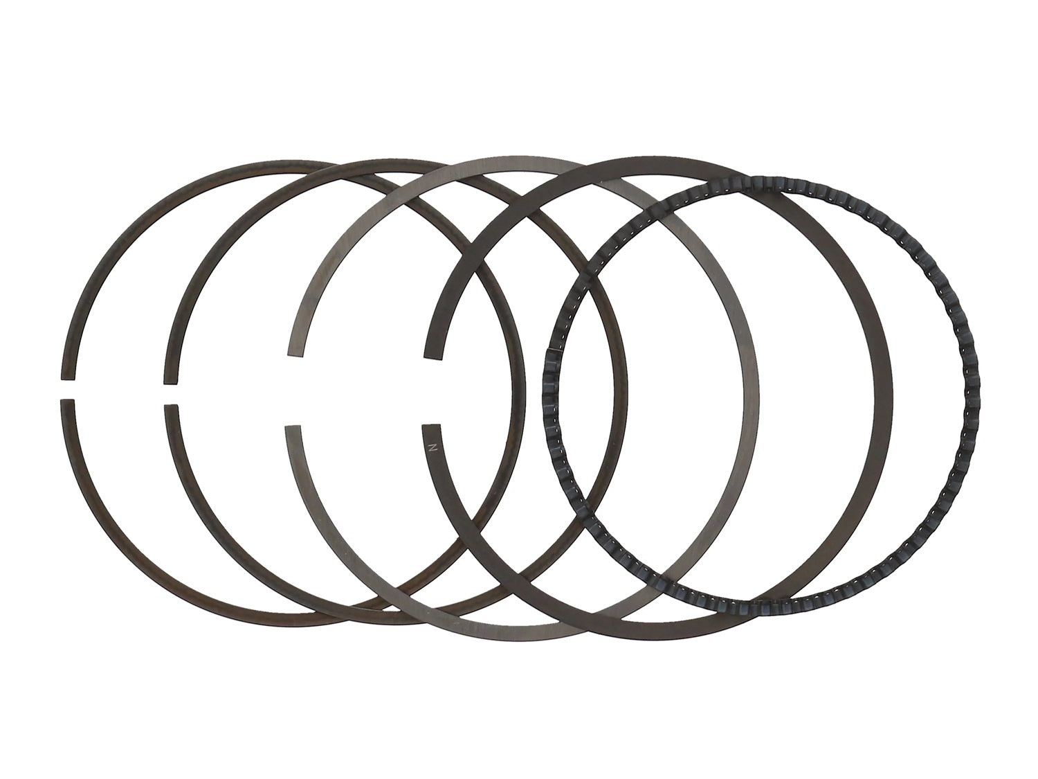 Wiseco Piston Ring Set - 3.406 in Bore - 1.0 x 1.2 x 2.8 mm Thick - Standard Tension - Gas Nitride - Single Cylinder