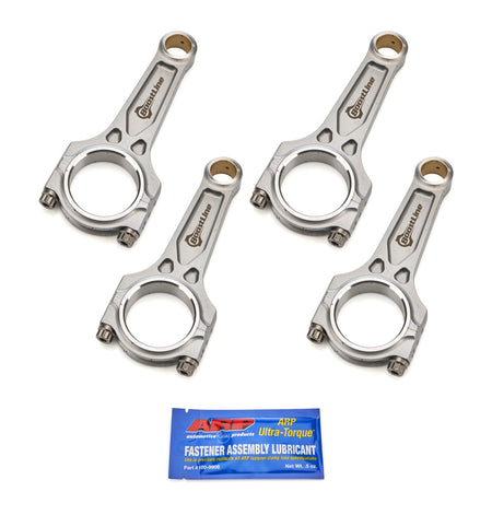 Wiseco Boostline I-Beam Connecting Rod - Stroker Clearanced - 5.472 in Long - Bushed - 3/8 in Cap Screws - ARP2000 Bolt - Honda K-Series (Set of 4)