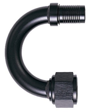XRP 180 Degree 12 AN Hose Barb to 12 AN Female Hose End - Black