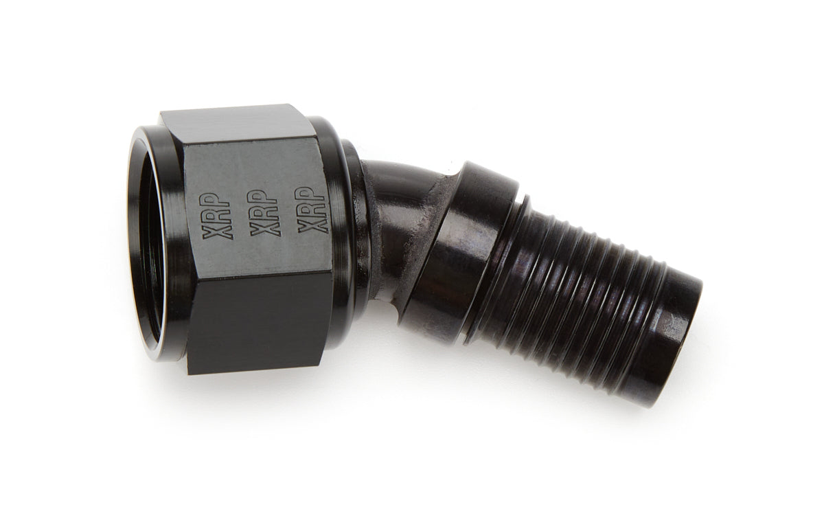 XRP Push-On 30 Degree 12 AN Hose Barb to 12 AN Female Hose End - Black