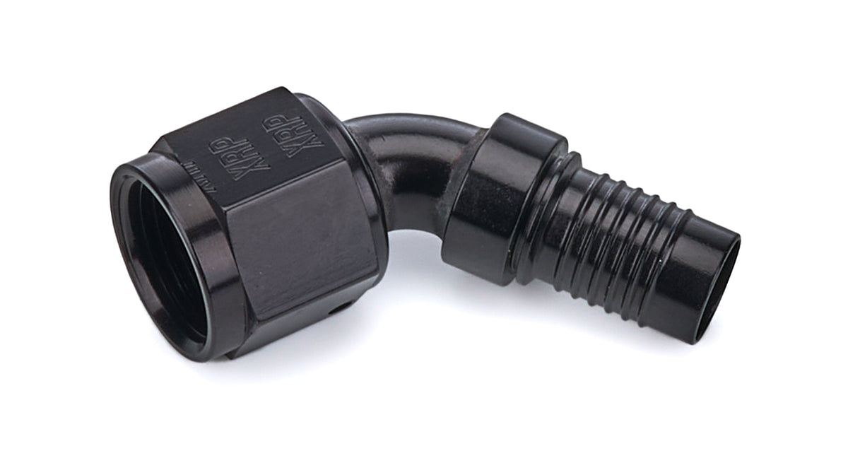 XRP 60 Degree 8 AN Crimp to 8 AN Female HS-79 Hose End - Black