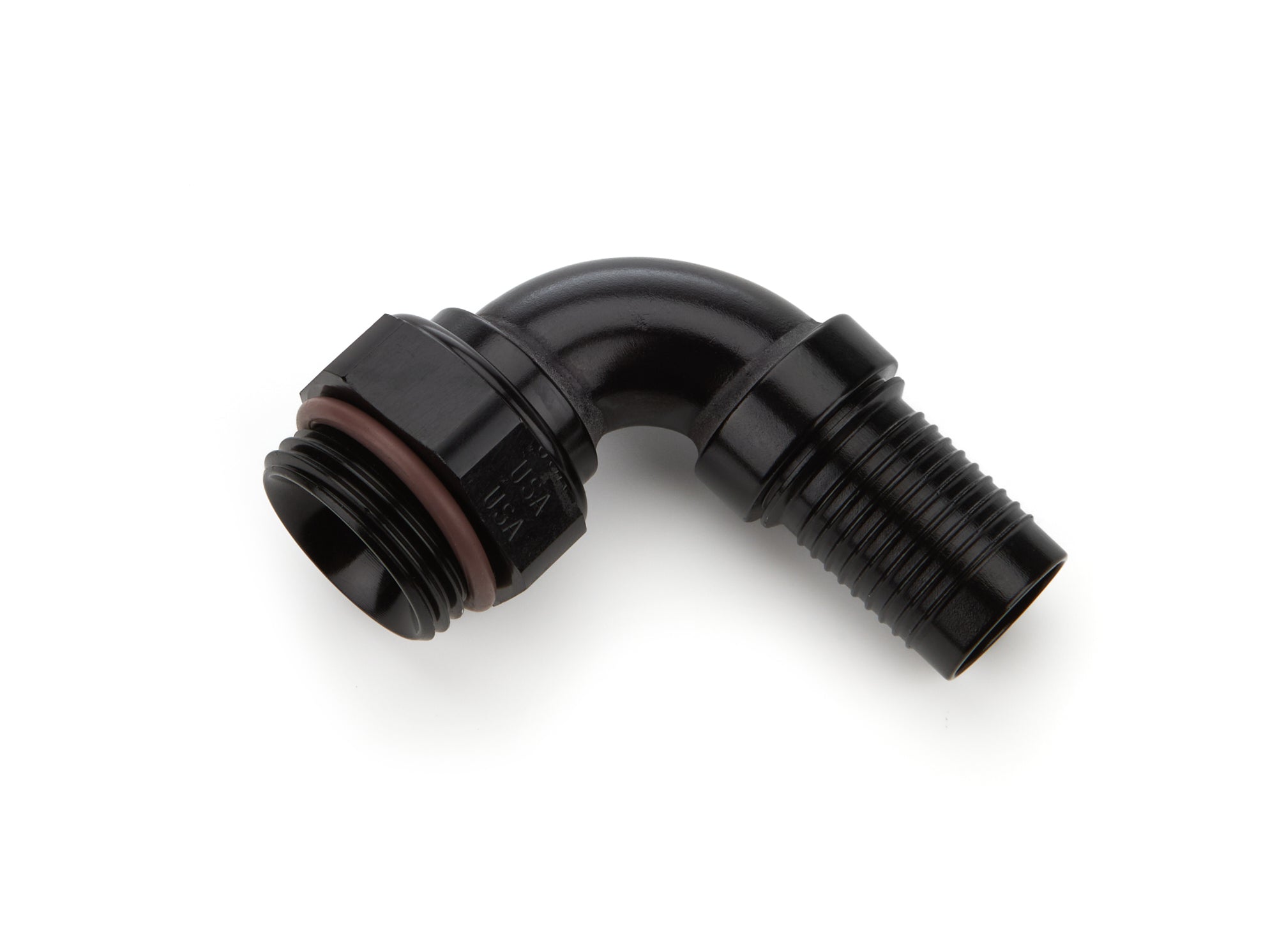 XRP HS-79 90 Degree 12 AN Hose Crimp to 12 AN Male O-Ring Hose End - Black
