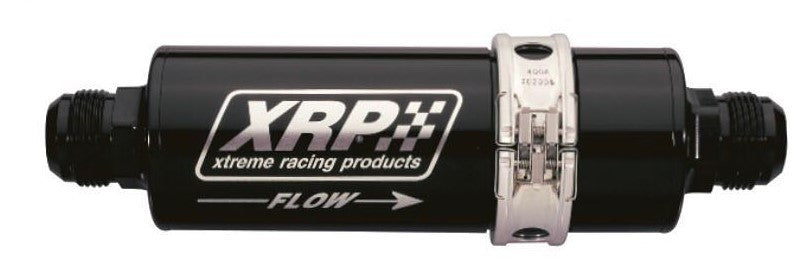 XRP 72-Series In-Line Oil Filter w/ Quick Disconnect - 16 AN Inlet - 16 AN Outlet - 9.7 in Length - Requires Filter - Black