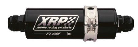 XRP 72-Series In-Line Oil Filter w/ Quick Disconnect - 16 AN Inlet - 16 AN Outlet - 9.7 in Length - Requires Filter - Black