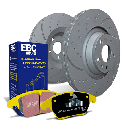 EBC GD Sport Front Directional Brake Rotor and Pad Kit - Lexus 2017-24 / Toyota 2007-22 S5KF1460